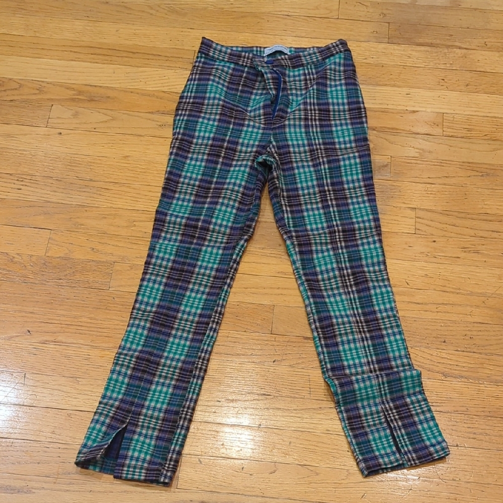 Urban Outfitters Green and Blue Plaid Pants
